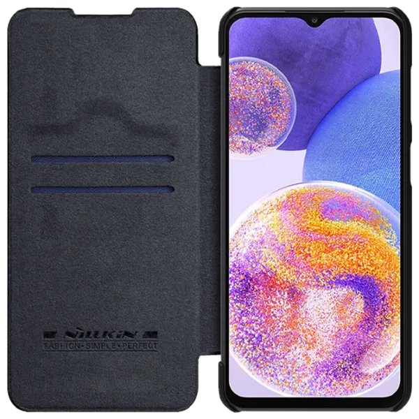Husă pentru smartphone Samsung Galaxy A23 4G Nillkin/ Flip Cover/ Piele/ Black photo 5 Husă pentru smartphone Samsung Galaxy A23 4G Nillkin/ Flip Cover/ Piele/ Black photo 5