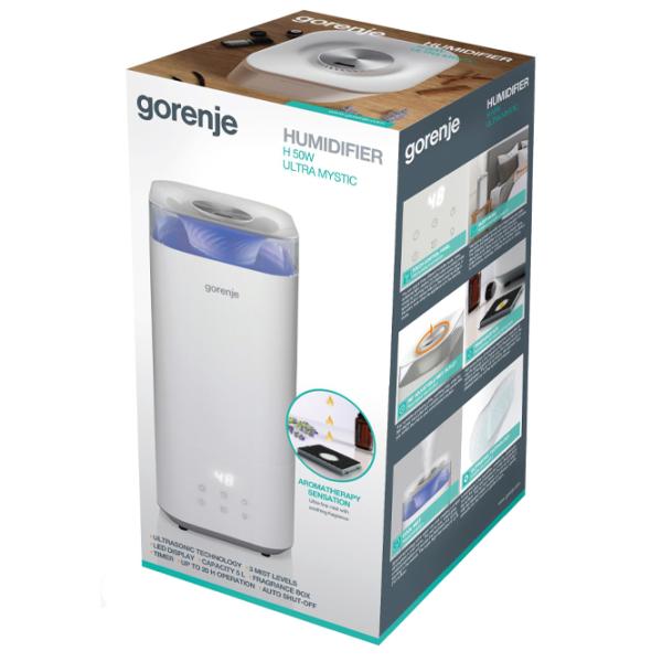 Увлажнитель воздуха Gorenje H50W Ультразвуковой/ Белый photo 4