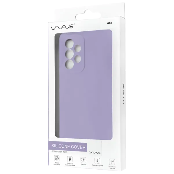 Husă pentru smartphone Samsung Galaxy A53 WAVE/ Back/ TPU/ Light Purple photo 3