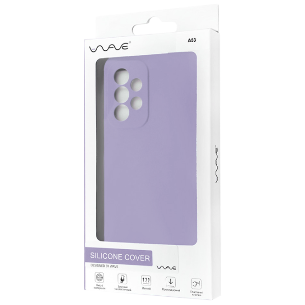 Husă pentru smartphone Samsung Galaxy A53 WAVE/ Back/ TPU/ Light Purple photo 3