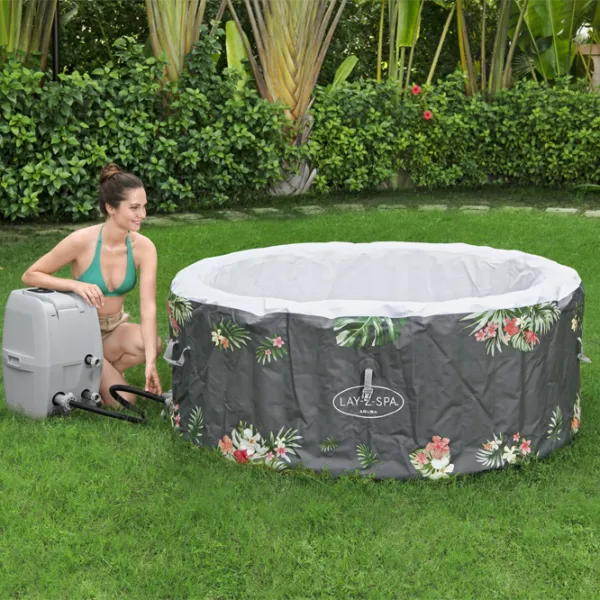 Piscină Bestway Aruba AirJet 60061BW 605 l/ Jacuzzi/ Gray photo 7