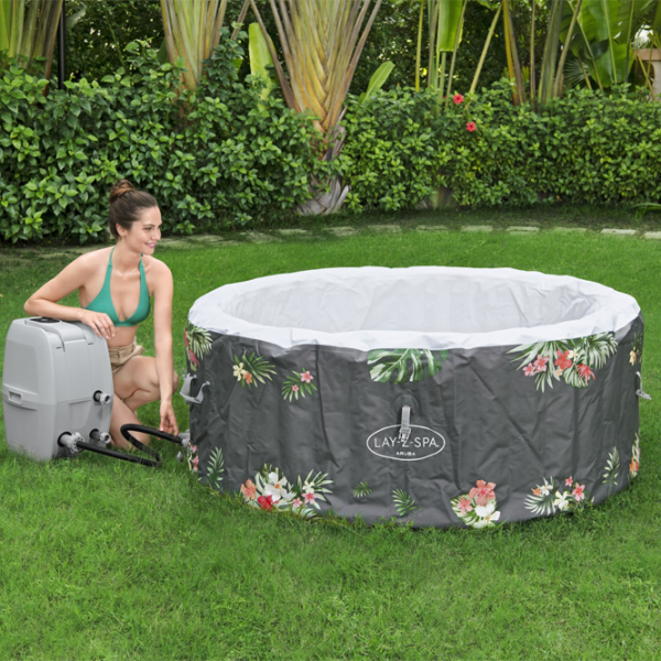 Piscină Bestway Aruba AirJet 60061BW 605 l/ Jacuzzi/ Gray photo 7