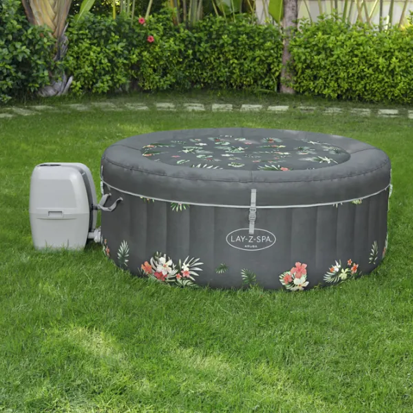 Piscină Bestway Aruba AirJet 60061BW 605 l/ Jacuzzi/ Gray photo 9