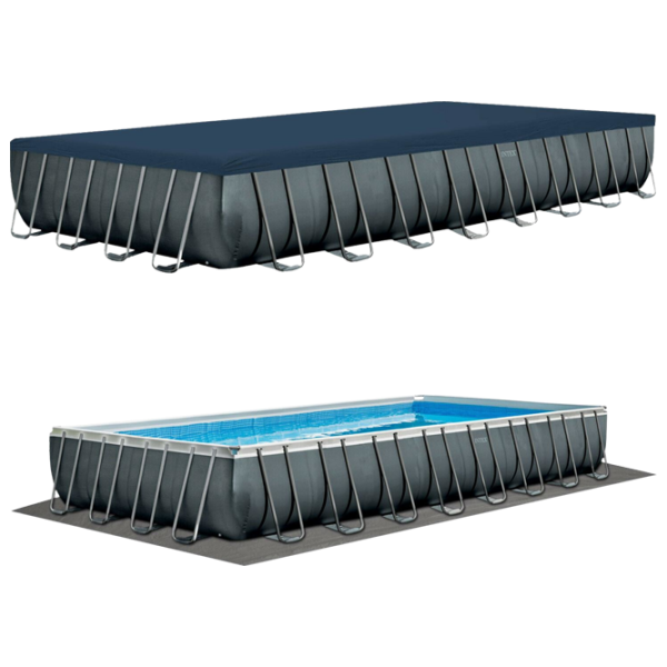 Piscină Intex 26378 54368 l/ Cu cadru/ Gray photo 3 Piscină Intex 26378 54368 l/ Cu cadru/ Gray photo 3