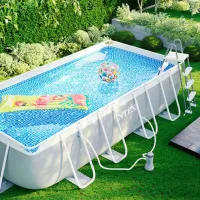 Piscină Intex 26790 8418 l/ Cu cadru/ Gray photo 6