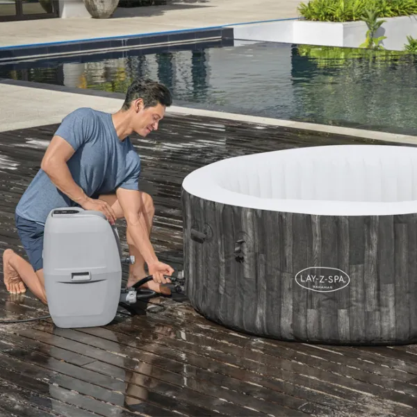 Piscină Bestway Bahamas AirJet 60005BW 669 l/ Jacuzzi/ Gray photo 9