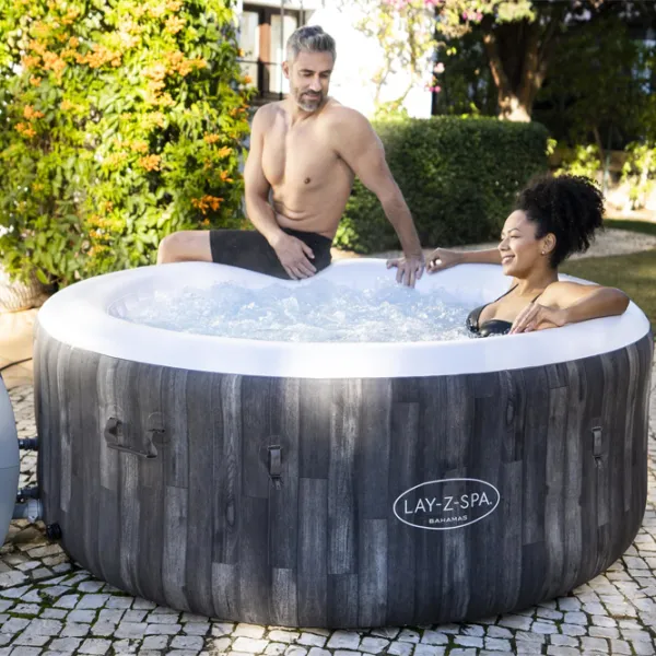 Piscină Bestway Bahamas AirJet 60005BW 669 l/ Jacuzzi/ Gray photo 10