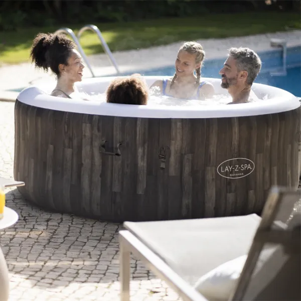 Piscină Bestway Bahamas AirJet 60005BW 669 l/ Jacuzzi/ Gray photo 11