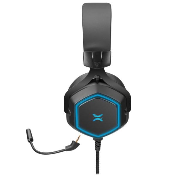 Căști NOXO Vertex Turquoise Black Cu fir/ Gaming photo 2