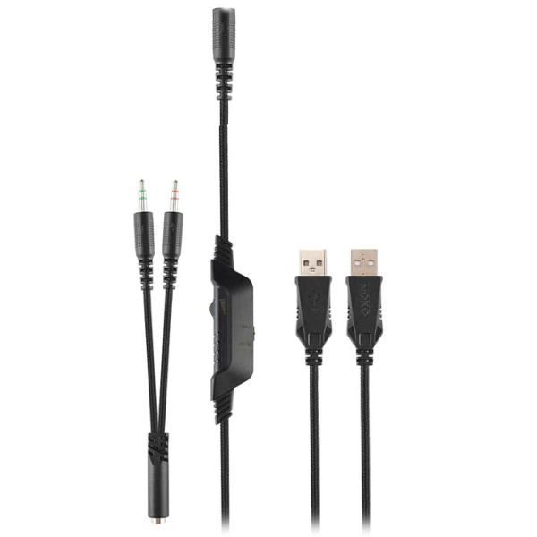 Căști NOXO Skyhorn Black Cu fir/ Gaming photo 5