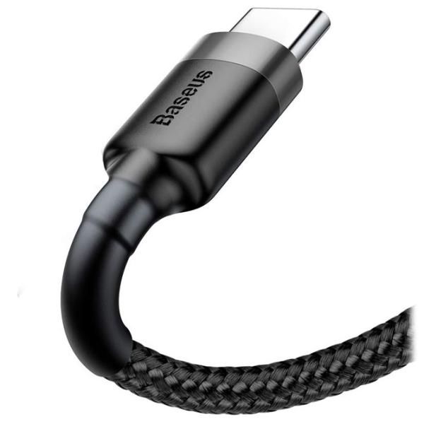 Кабель для телефона cafule Baseus USB Type-A + USB Type-C 1 м/ Черный photo 3