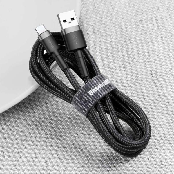 Кабель для телефона cafule Baseus USB Type-A + USB Type-C 1 м/ Черный photo 4