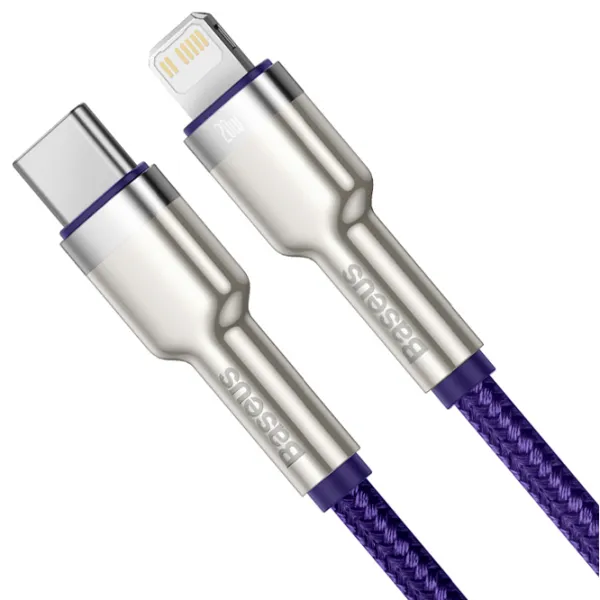 Кабель для телефона CATLJK-B05 Baseus USB Type-C + Lightning 2 м/ Пурпурный photo 2