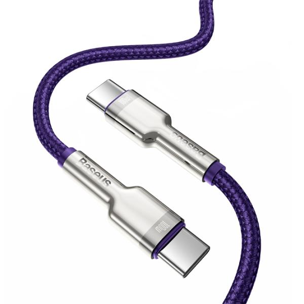 Кабель для телефона CATLJK-B05 Baseus USB Type-C + Lightning 2 м/ Пурпурный photo 3