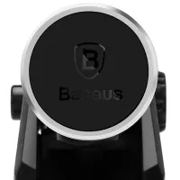 Suport pentru telefon Baseus Solid Series Telescopic Magnetic Car Mount Silver photo 2