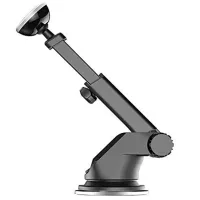 Suport pentru telefon Baseus Solid Series Telescopic Magnetic Car Mount Silver photo 3