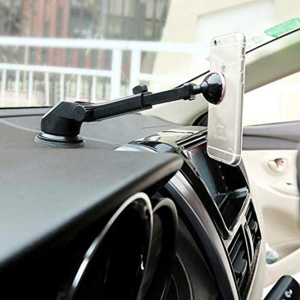Suport auto Baseus Solid Series Telescopic Magnetic Car Mount Silver photo 6