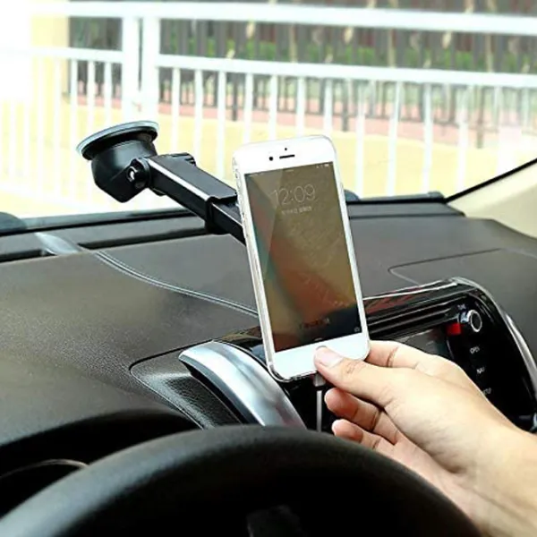 Suport auto Baseus Solid Series Telescopic Magnetic Car Mount Silver photo 7