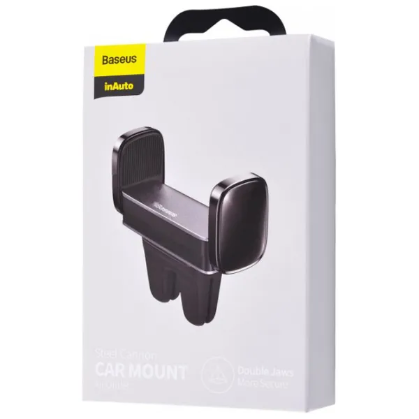Автомобильный держатель Baseus Steel Cannon Air Outlet Car Mount Черный photo 7 Автомобильный держатель Baseus Steel Cannon Air Outlet Car Mount Черный photo 7