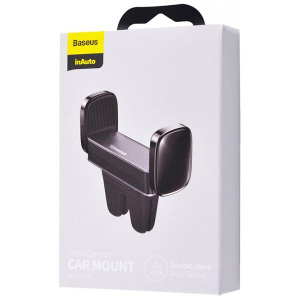Автомобильный держатель Baseus Steel Cannon Air Outlet Car Mount Черный photo 7 Автомобильный держатель Baseus Steel Cannon Air Outlet Car Mount Черный photo 7