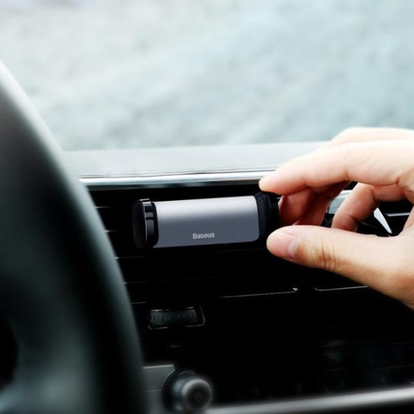 Автомобильный держатель Baseus Steel Cannon Air Outlet Car Mount Черный photo 8 Автомобильный держатель Baseus Steel Cannon Air Outlet Car Mount Черный photo 8