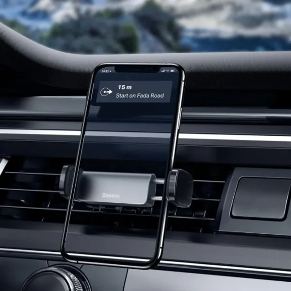 Автомобильный держатель Baseus Steel Cannon Air Outlet Car Mount Черный photo 9 Автомобильный держатель Baseus Steel Cannon Air Outlet Car Mount Черный photo 9