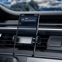 Suport pentru telefon Baseus Steel Cannon Air Outlet Car Mount Black photo 9