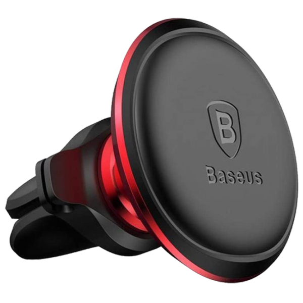 Suport auto Baseus Magnet Car Mount With Cable Clip Red photo 2 Suport auto Baseus Magnet Car Mount With Cable Clip Red photo 2