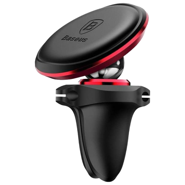 Suport auto Baseus Magnet Car Mount With Cable Clip Red photo 3 Suport auto Baseus Magnet Car Mount With Cable Clip Red photo 3
