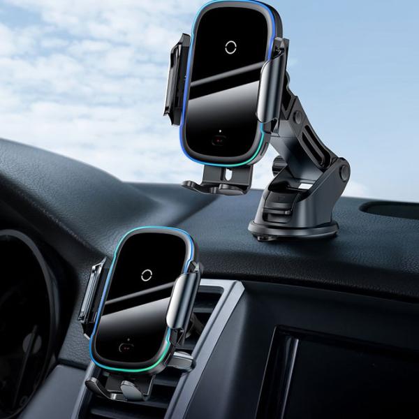 Автомобильный держатель Baseus Light Electric Черный photo 5 Автомобильный держатель Baseus Light Electric Черный photo 5