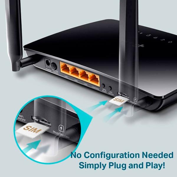 Wi-Fi Роутер TP-Link Archer MR600 300 Мбит/ с/ 867 Мбит/ с/ Черный photo 4 Wi-Fi Роутер TP-Link Archer MR600 300 Мбит/ с/ 867 Мбит/ с/ Черный photo 4