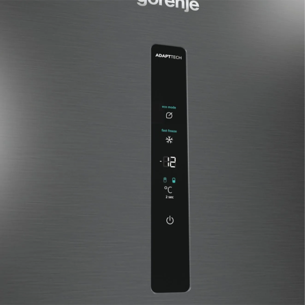 Frigider Gorenje NRK 620 EABXL4 cu congelator jos 331 l / 200 cm / Black photo 6