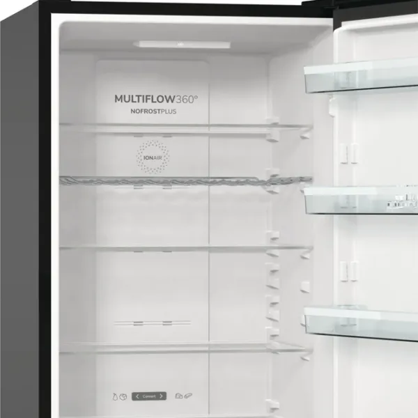Frigider Gorenje NRK 620 EABXL4 cu congelator jos 331 l / 200 cm / Black photo 8