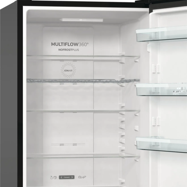Frigider Gorenje NRK 620 EABXL4 cu congelator jos 331 l / 200 cm / Black photo 8