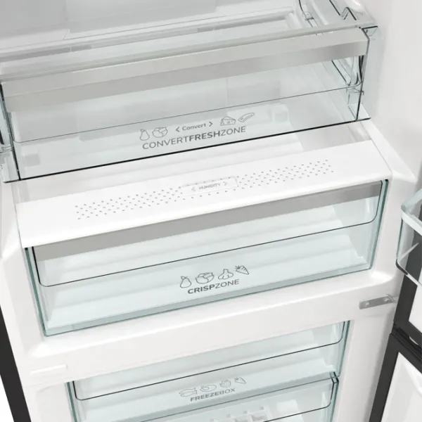 Frigider Gorenje NRK 620 EABXL4 cu congelator jos 331 l / 200 cm / Black photo 9