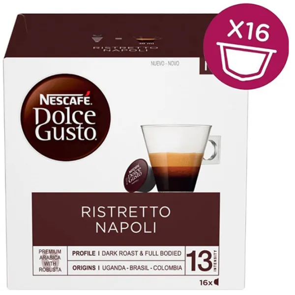Кофе Nescafe Dolce Gusto Ristretto Napoli Style Капсулы/ Espresso/ 16 капсул photo 3