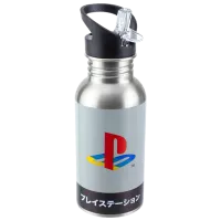 Бутылка для воды фан Paladone Heritage Metal Water with Straw Серебристый photo 2