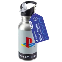 Бутылка для воды фан Paladone Heritage Metal Water with Straw Серебристый photo 3