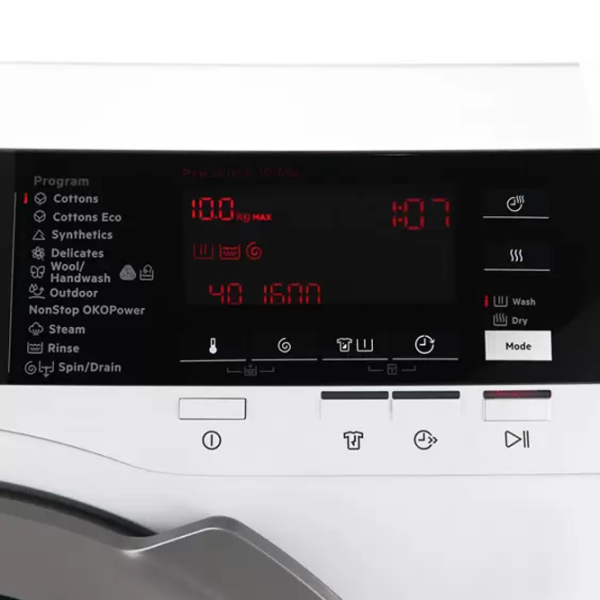 Mașină de spălat cu uscător AEG L8WBC61S 10 kg / 1600 rpm / White photo 6