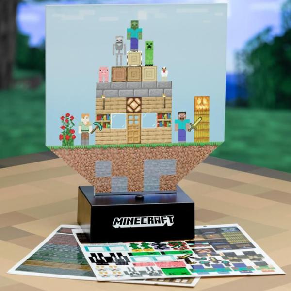 Настольная лампа фан Paladone Minecraft Build a Level Light Черный photo 2