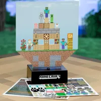 Lampă de masă fan Paladone Minecraft Build a Level Light Black photo 2