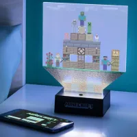 Lampă de masă fan Paladone Minecraft Build a Level Light Black photo 5