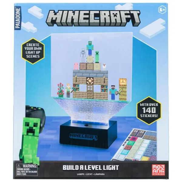 Настольная лампа фан Paladone Minecraft Build a Level Light Черный photo 7