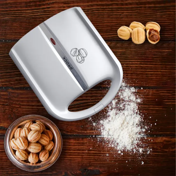 Aparat pentru copt forme coji de nuci Brock HZ3024 1400 W/ White photo 4