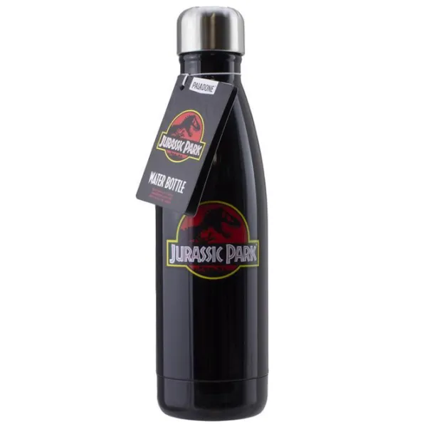 Sticlă pentru apă Fan Paladone Jurassic Park Metal Water Bottle Black photo 2
