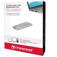 Carcasă externă pentru SSD Transcend CM42S USB 3.1/ Silver photo 5