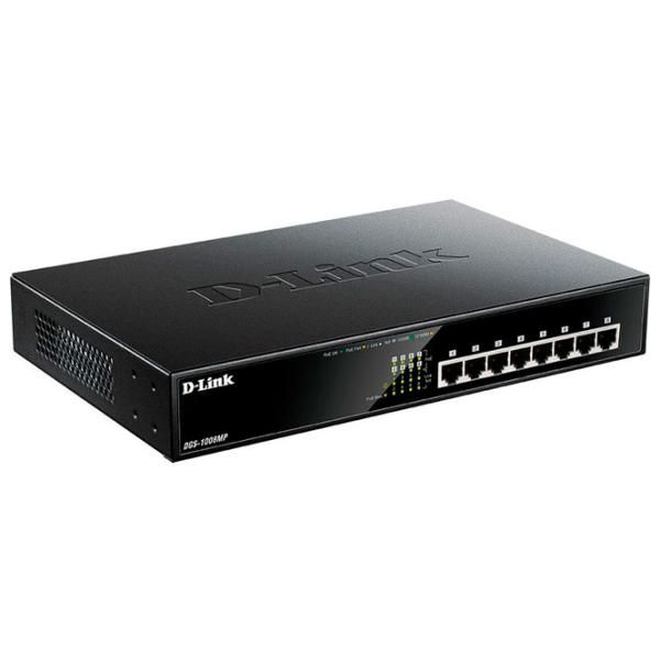 Switch D-Link DGS-1008MP/ B1A Black photo 2