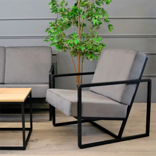 Fotoliu living DecoPrim Milton Gray photo 8