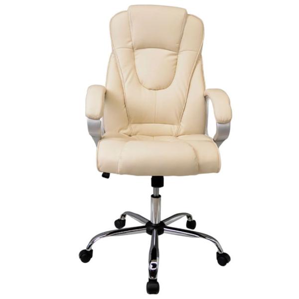 Fotoliu de birou DecoPrim BX-0050 Piele artificială/ Beige photo 3