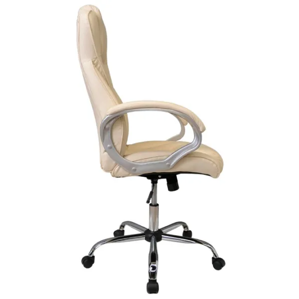 Fotoliu de birou DecoPrim BX-0050 Piele artificială/ Beige photo 4